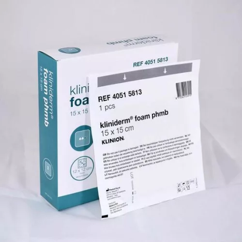 Kliniderm Foam Phmb 15x15 cm