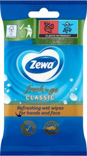 Zewa Classic nedves kéz- és arctörlő kendő 10db