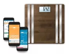 MEDISANA BS 552 Connect bambusz testösszetétel-elemző mérleg (sötét)