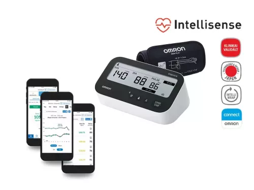 OMRON M4 Connect AFib felkaros okos-vérnyomásmérő Bluetooth adatátvitellel