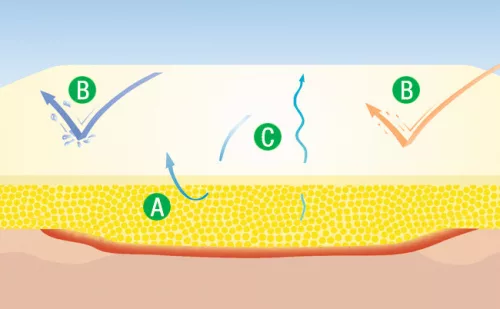SUPRASORB H hidrokolloid 14 x 14 cm (border)