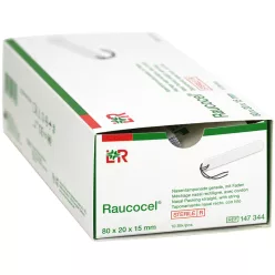   RAUCOCEL egyenes orr tampon csomag steril 80 mm, Szellőztetett