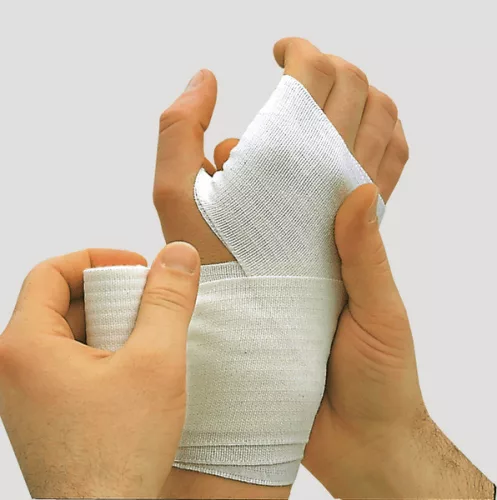 LENKELAST közepes megnyúlású rögzítőpólya egyedileg csomagolt 10 cm x 5 m
