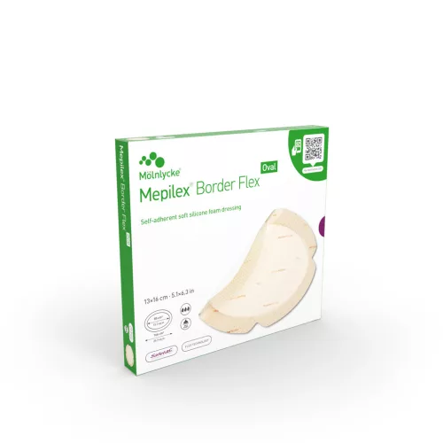 Mepilex Border Flex 13x16 cm ovális, 1 db