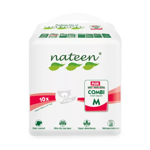 Nateen Combi Plus M - inkontinencia nadrágpelenka 2450 ml (10db)