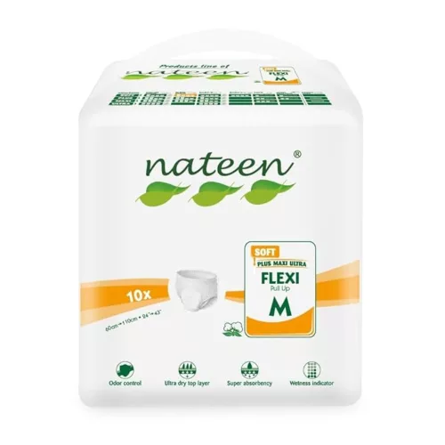 Nateen Flexi Soft M - inkontinencia pelenkanadrág 1600 ml (10db)