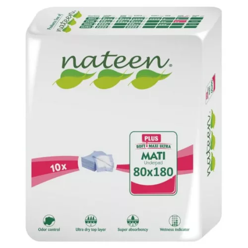 Nateen Mati Plus 180×80 cm - Ágyvédő betegalátét (10 db)