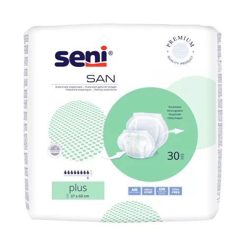 Seni SAN Plus - inkontinencia betét 2800 ml (30 db)
