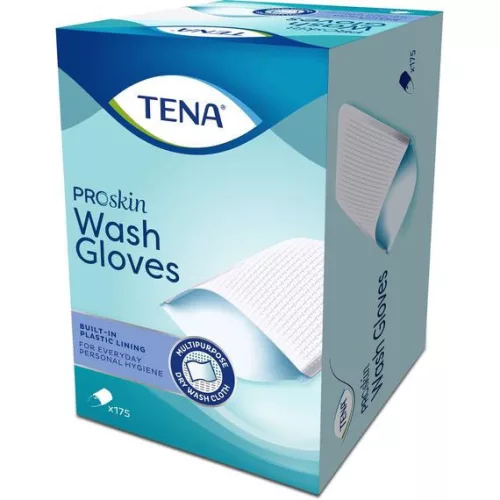 TENA ProSkin Wash Gloves - bélelt mosdatókesztyű (175 db)