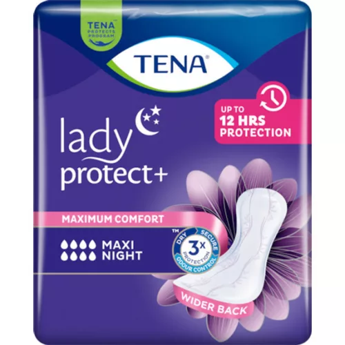 TENA Lady Protect+ Maxi Night - éjszakai inkontinencia betét (12 db)