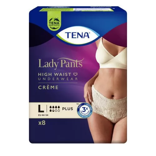 TENA Lady Pants Plus Creme L -  inkontinencia fehérnemű (8 db)
