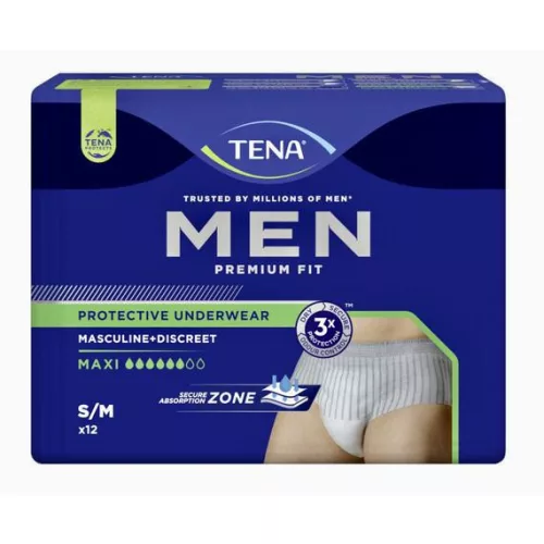 Tena Men Level 4 Maxi S/M - férfi inkontinencia alsónemű (12 db)