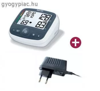 Vérnyomásmérő adapterrel Beurer BM 40 onpack, felkaros, 5 év garanciával hálózati adapterrel