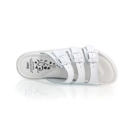 BATZ 3BCS fehér női bőr papucs 36-41