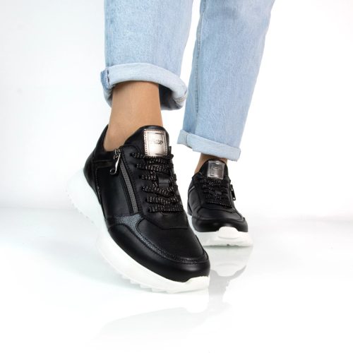 BATZ Arco fekete mix női bőr cipő 38