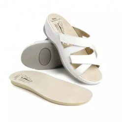 BATZ Evelin fehér női bőr papucs 36-41