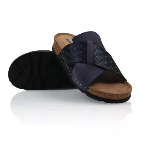 BATZ Marina blue mix női bőr papucs 36-41