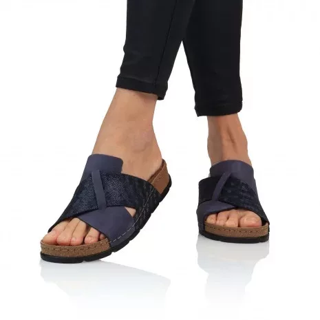 BATZ Marina Blue mix női bőr papucs 37-40