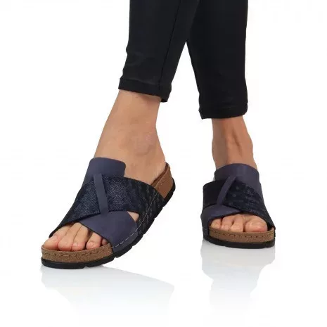 BATZ Marina blue mix női bőr papucs 36-41