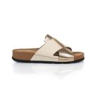 BATZ Marina Gold-Beige női bőr papucs 36-41