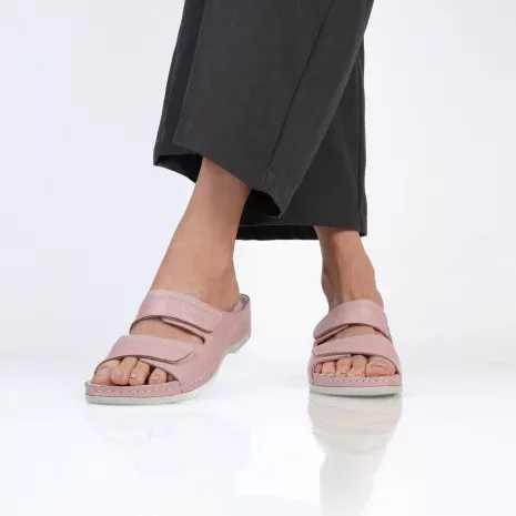 BATZ REA PINK NŐI BŐR PAPUCS 36-41