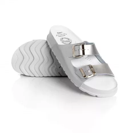 BATZ Zamira Ezüst női bőr papucs 37-41