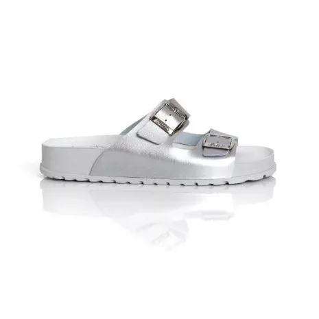 BATZ Zamira Ezüst női bőr papucs 37-41