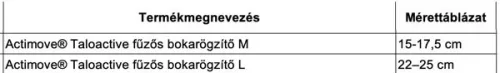 Actimove TaloActive bokarögzítő M-es méret, fűzős
