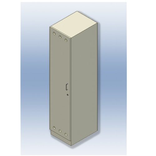 Öltözőszekrény 1 ajtós fa  450x600x2070