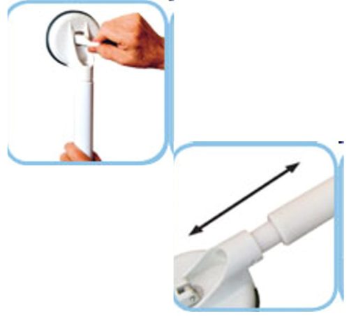 Öntapadós-vákumos fürdőszoba kapaszkodó 44-57 cm SOLIDO T