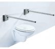   Felhajtható króm-acél fali wc-fürdőszoba kapaszkodó 85 cm