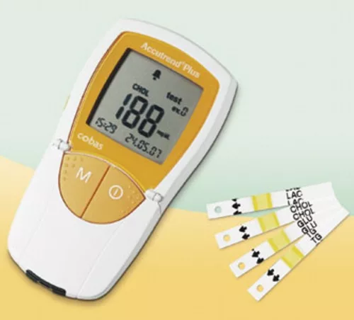 Accutrend Plus mg/dl vérzsír mérő kislabor készülék (koleszterin, triglicerid, laktátszint)
