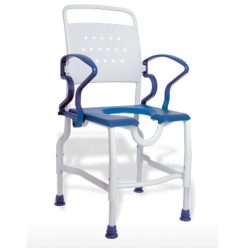   WÜRZBURG  Tusolószék / fürdetőszék állítható magasságú, felhajtható karfával, 130 kg-ig