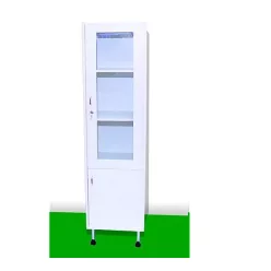 Műszerszekrény és gyógyszerszekrény egy ajtós fa