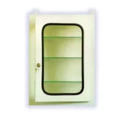 Gyógyszerszekrény fém fali üvegajtós