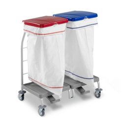 Szennyesgyűjtő kocsi 2 részes pedálos