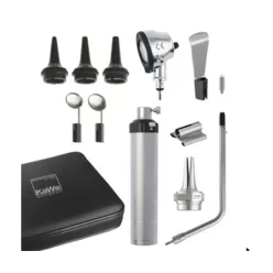   Otoscop PARKERLIGHT szett orrspekulummal, gégetükörrel, lámparúddal