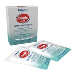   Kézfertőtlenítő törlőkendő BRADOLIFE törlő 5 db/doboz