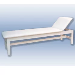 Vizsgáló ágy fa emelhető fejrésszel 450mm magas