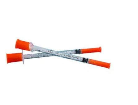 Inzulinos fecskendő 1 ml műanyag + tű inzulinos CHIRANA