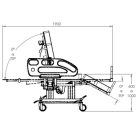 Kezelőágy / vizsgálóágy elektromos-görgős 90 cm