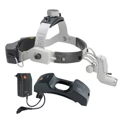   Fül-orr-gégészeti homloklámpa HEINE ML4 unplugged töltővel