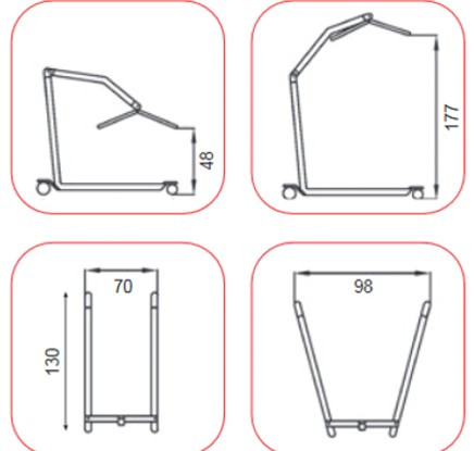 REBOTEC ARNOLD betegemelő lift 250 kg-ig