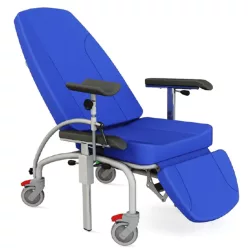   Vérvételi és kezelő szék - hidraulikus háttámla és láb állítással