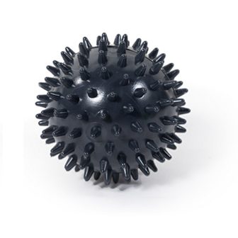 Tüskés masszírozó labda 7,5cm (fekete)