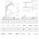 Betegemelő lift hidraulikus TiMOTION 180 kg-ig