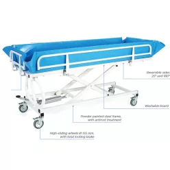 Hydraulikus betegfürdető kocsi NEFTI