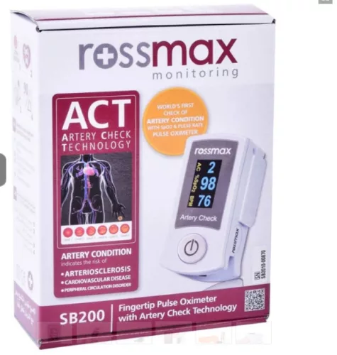 Pulzoximéter Rossmax SB200, arteriosclerosis meghatározó funkcióval