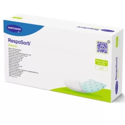   RESPOSORB SILICONE 10 X 20 CM (10) szuperabszorbens hidrocelluláris kötszer szilikonréteggel
