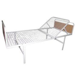   Fém betegágy / kórtermi ágy emelhető fejtámlával 200x90 cm